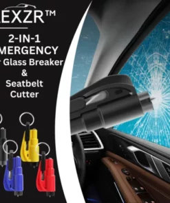 AEXZR™ 2-in-1 Emergency Car Glass Breaker & Seatbelt Cutter