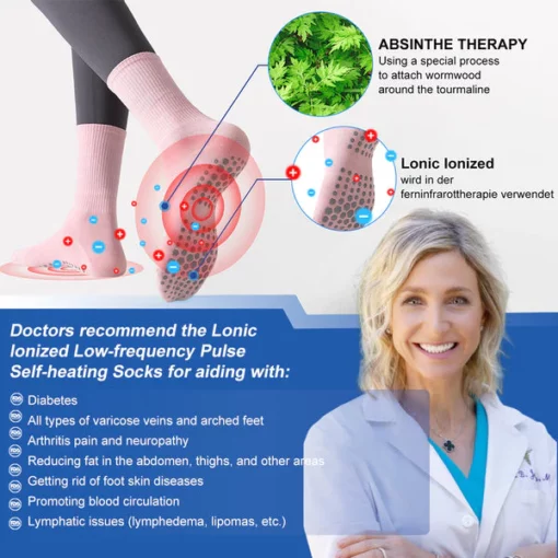 LuckySong® Ionic Ionized Low-Frequency Pulse Self-Heating Socks - Image 3