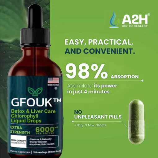 GFOUK™ Detox & Liver Care Chlorophyll Liquid Drops