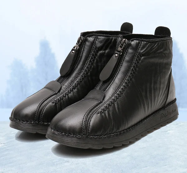 Womens Soft Leather Winter Warm Boot - Image 4