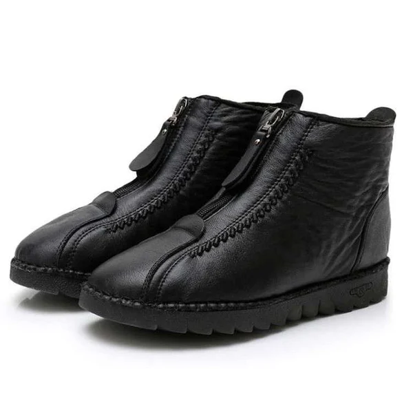 Womens Soft Leather Winter Warm Boot - Image 3