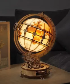 Luminous 3D Magnifying Globe Wooden Puzzle