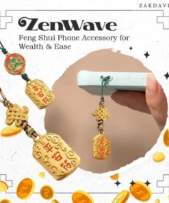 Zakdavi ZenWave: Feng Shui Phone Accessory for Wealth & Ease