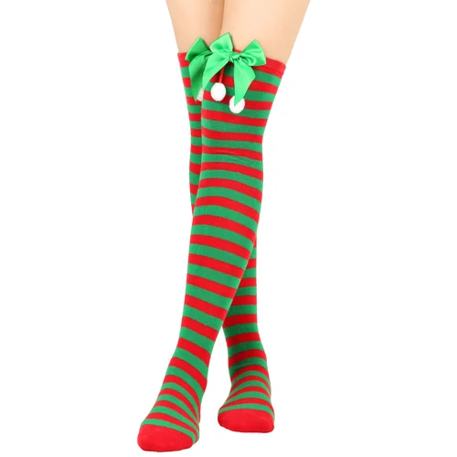 Christmas Thigh High Socks