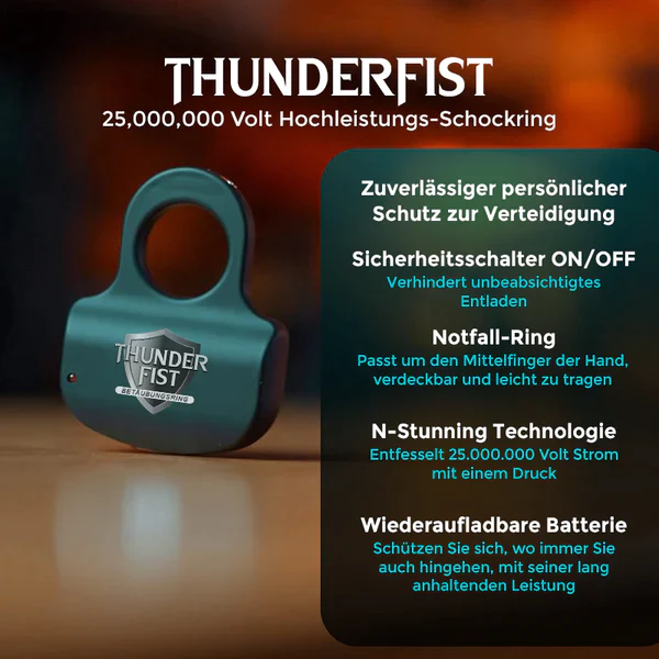 Fivfivgo™ ThunderFist 25.000.000 Volt Hochleistungs-Schockring - Image 2