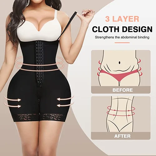 Tummy Compression Bodysuit Shaper With Butt Lifter - Image 3