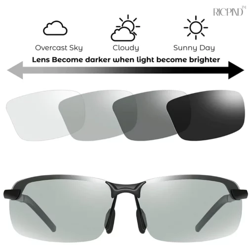 RICPIND Stylish Photochromic Polarized Glasses - Image 3