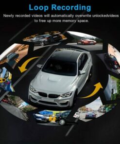 170° Wide View Dash Cam with 1080p Dual Lens Wide 170° Coverage G-Sensor Night Vision & Loop Tech-tiktok