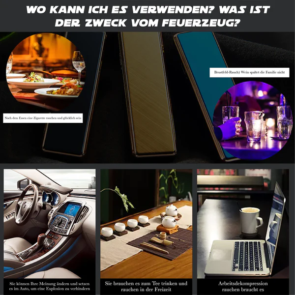 RICPIND Intelligente Elektronik Winddichtes wiederaufladbares USB-Feuerzeug - Image 4