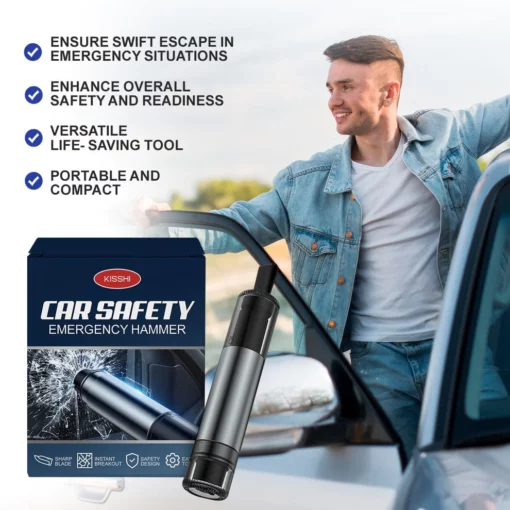 KISSHI™ Car Safety Emergency Hammer - Image 2
