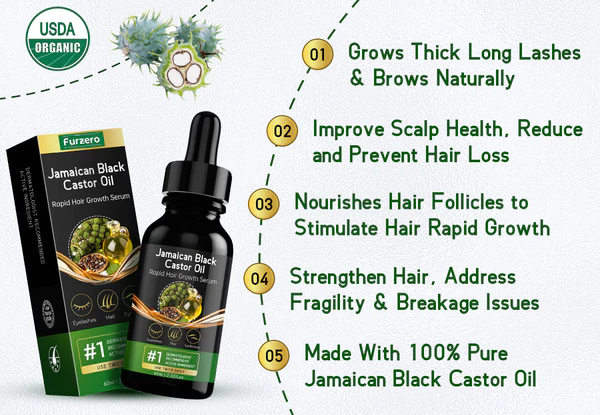 Furzero™ Jamaican Black Castor Oil Rapid Hair Growth Serum - Image 6