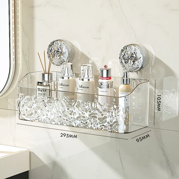 Light Luxury Style Glacier Pattern Suction Cup Shelf - Image 9