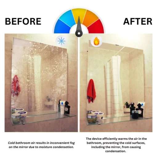 Fivfivgo™ Bathroom Ultrasonic Thermal Fan - Image 3