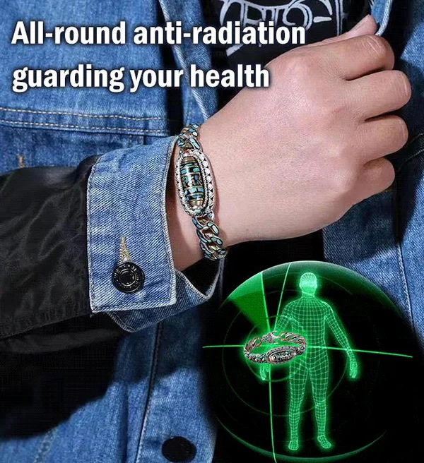 Turquoise Six-character Mantra Nine-eyed Dzi Bead Bracelet - Image 2