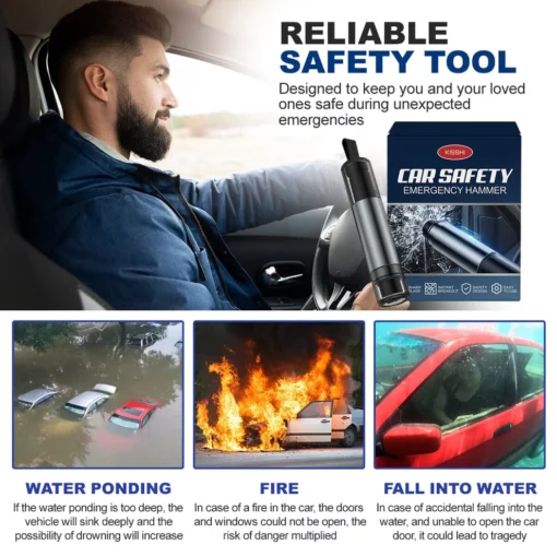 KISSHI™ Car Safety Emergency Hammer - Image 4