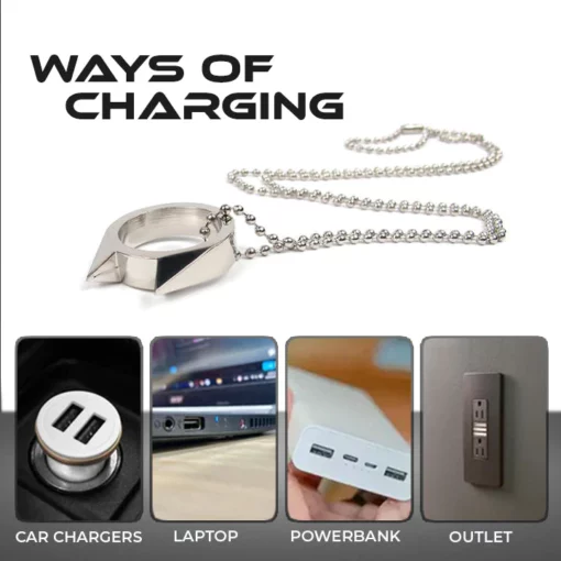 DEMOIO™ presents the 50000000 Volt Self-Defense Electroshock Ring - Image 6