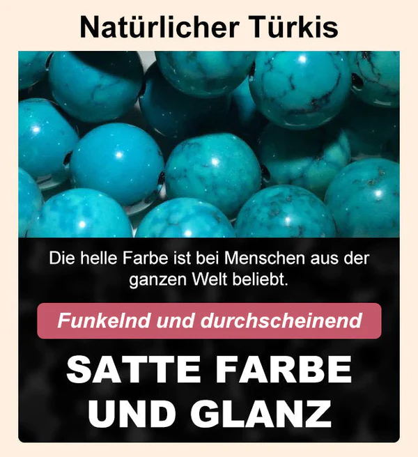 Türkises Sechs-Zeichen-Mantra-Neunäugiges Dzi-Perlenarmband - Image 5