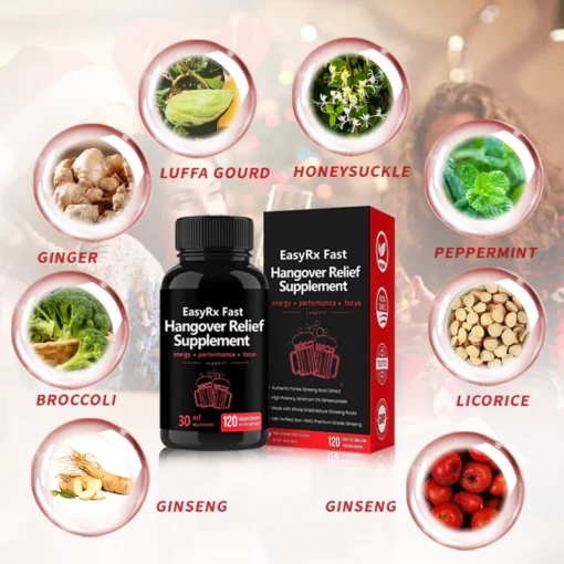 EasyRx™ Fast Hangover Relief Supplement - Image 2