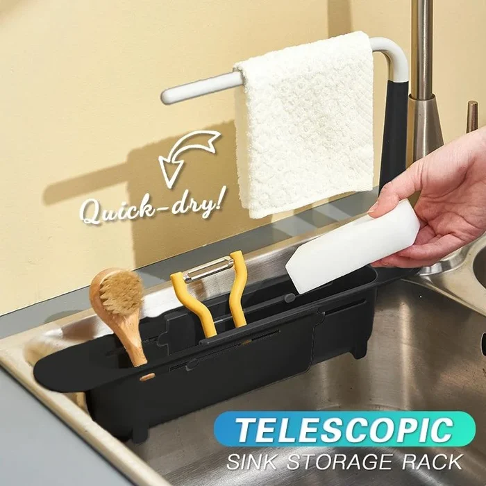 Updated Telescopic Sink Storage Rack - Image 2