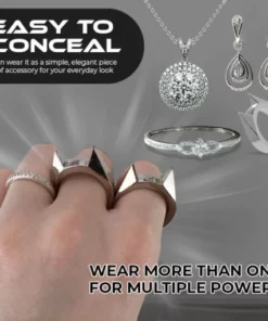 DEMOIO™ presents the 50000000 Volt Self-Defense Electroshock Ring