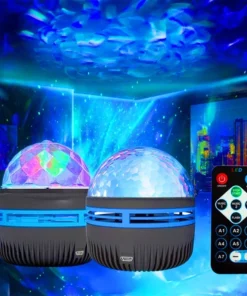 2-in-1-Nordlicht- und Meereswellenprojektor