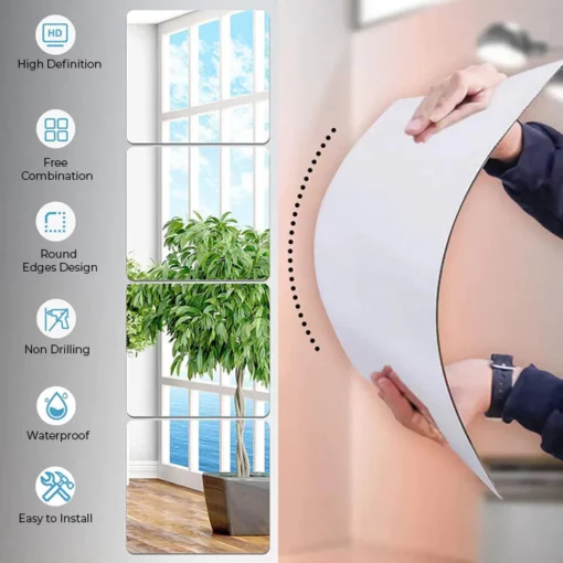 Oveallgo™ Self-Adhesive Acrylic Mirror - Image 4