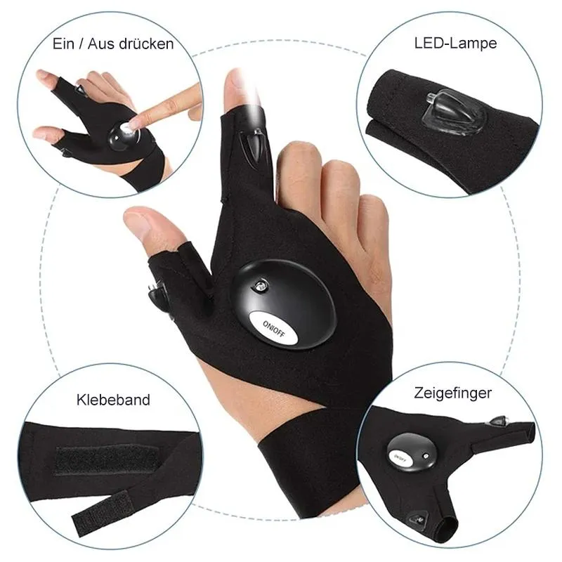 LED gloves with waterproof lighting - Image 7