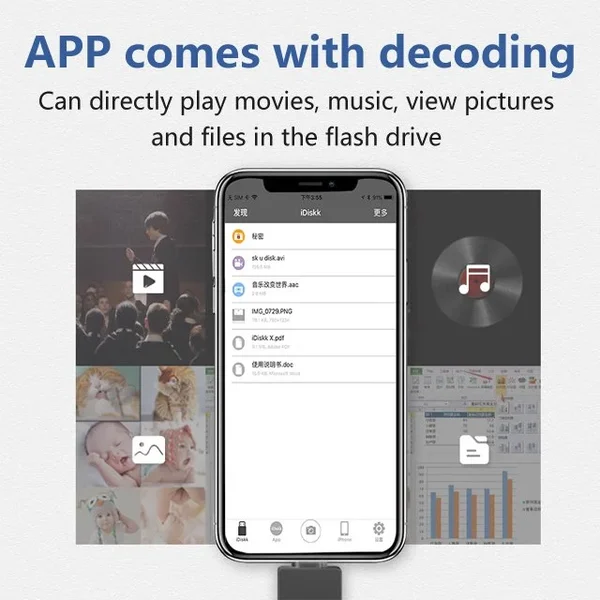 Large-capacity four-in-one mobile phone expansion flash drive - Image 3