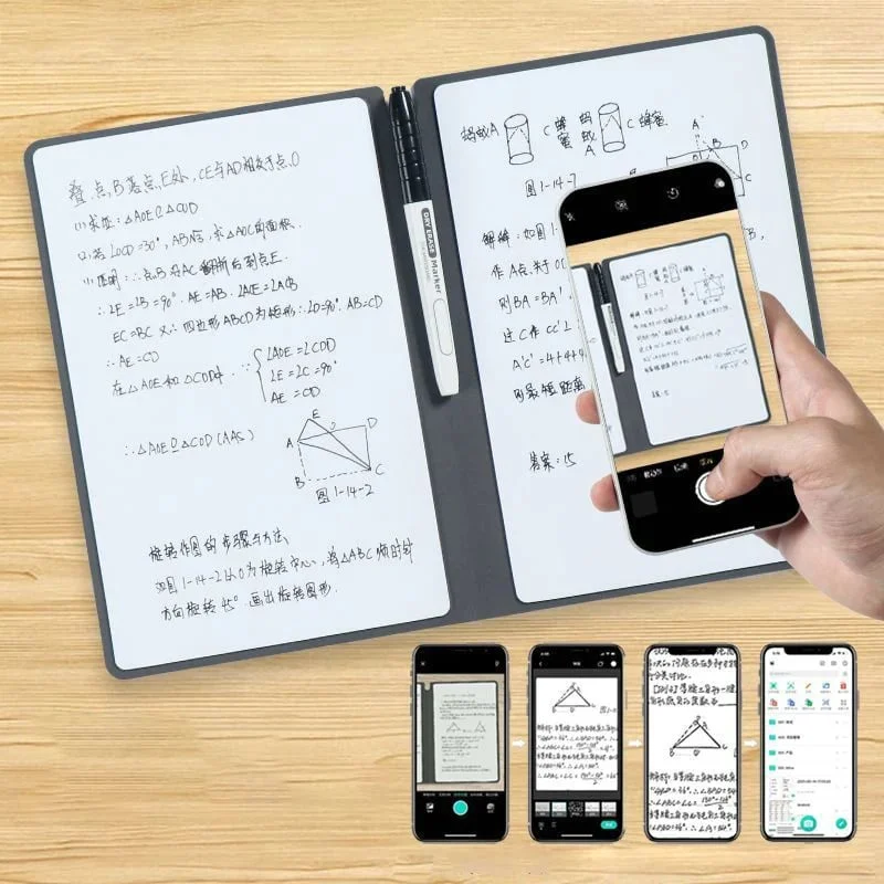 Smart Reusable Leather Notebook