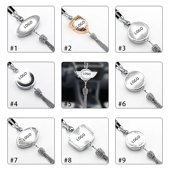 Auto-Rückspiegel-Parfüm-Anhänger zum Aufhängen/Diamond-encrusted aromatherapy pendant