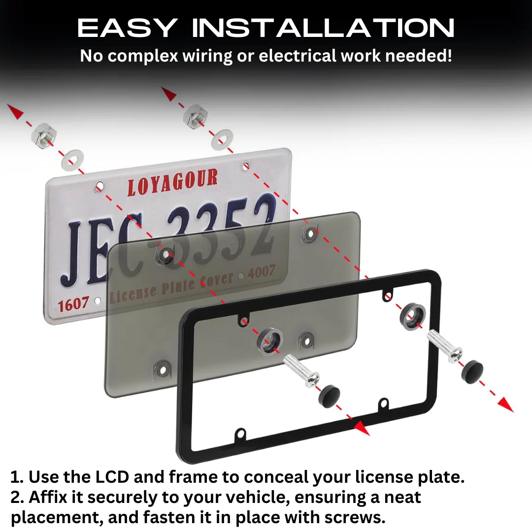 InviPlate™ LCD Car License Plate Protector - Image 5