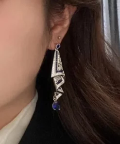 Vintage Satin Stud Earrings