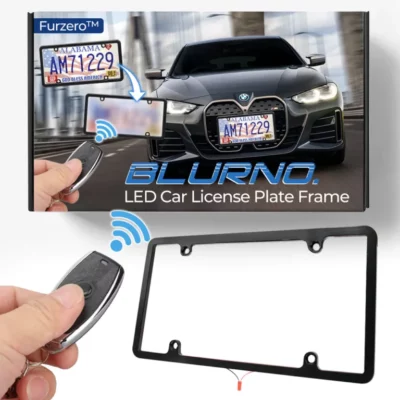 Furzero™ BlurNO. LED Car License Plate Frame