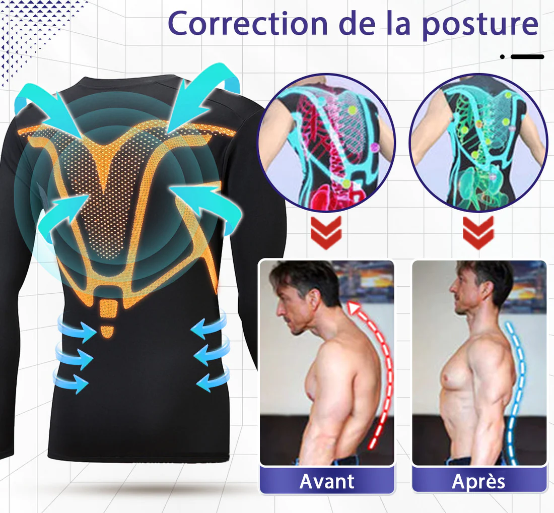 SEAGRIL™ Fern-Infrarot Turmalin Magnetisches Herren-Unterhemd - Image 5