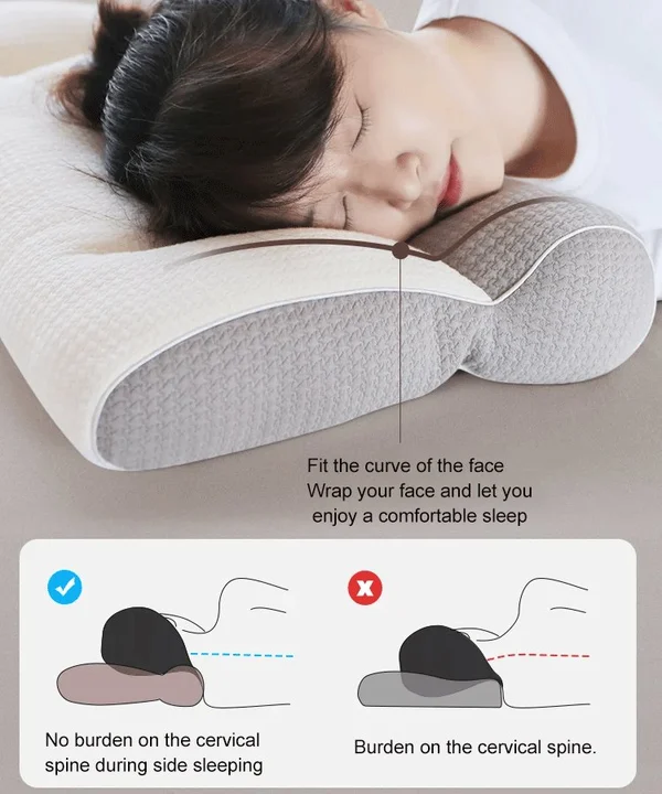 Sleep Enhancing Cervical Support Comfort Goose Down Pillow - Image 6