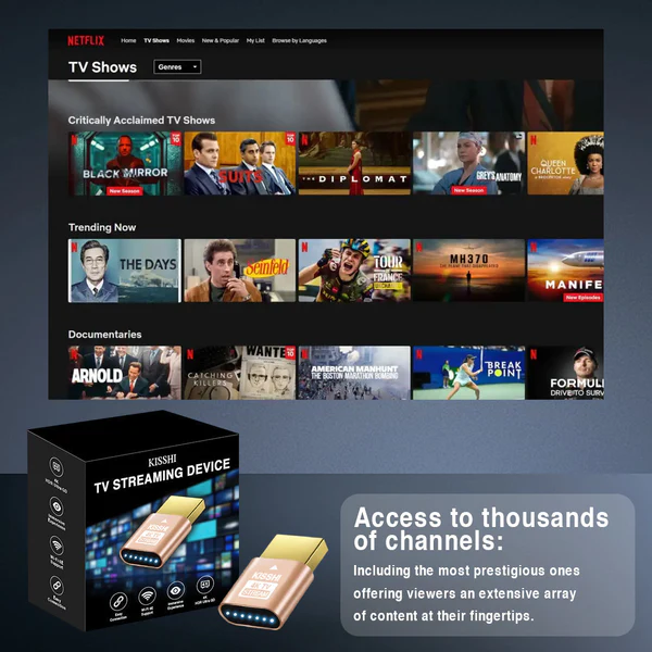 KISSHI™ TV Streaming Device - Access All Channels for Free - Image 5