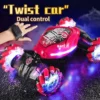 🔥 New Twist Car 🔥All Terrains Monster Trucks for Boys Gesture RC Stunt Car 360° Flips for Age 4-12
