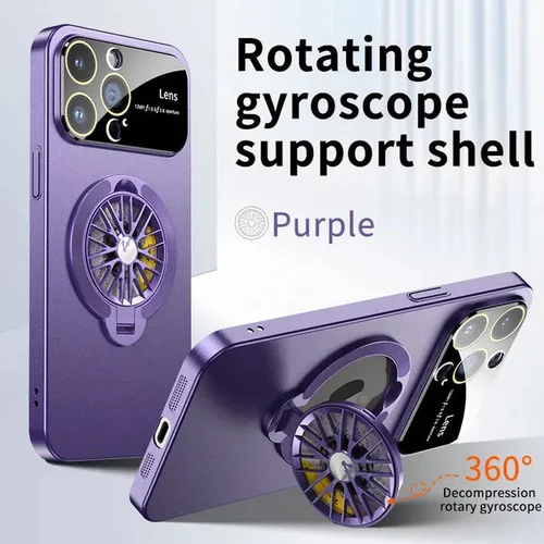2024 Brand New Rotation Gyroscope Magnetic Stand Case For iPhone Series - Image 9