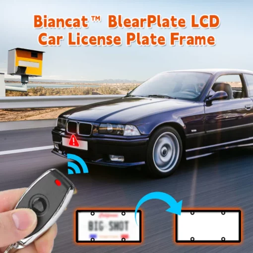 Biancat™ BlearPlate LCD Car License Plate Frame
