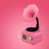 Retro Holz-Phonograph Bluetooth-Lautsprecher