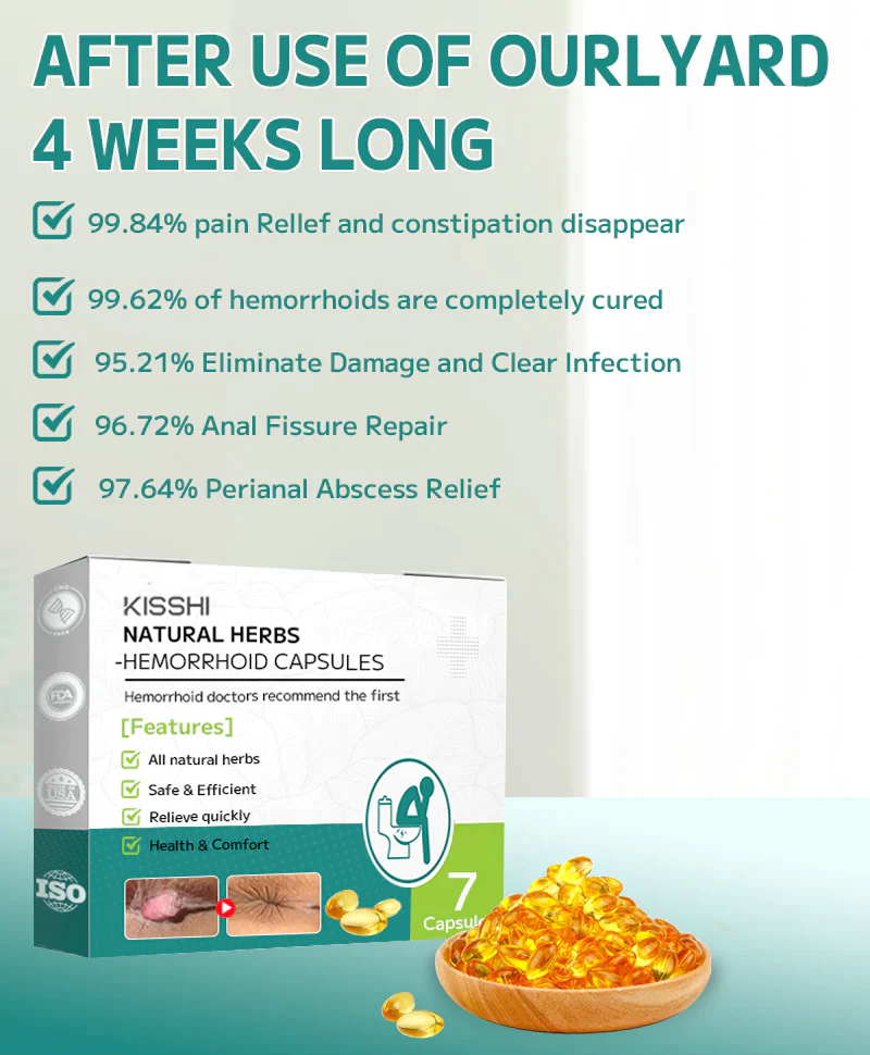 Kisshi™ Natural Herbal Strength Hemorrhoid Capsules - Image 4