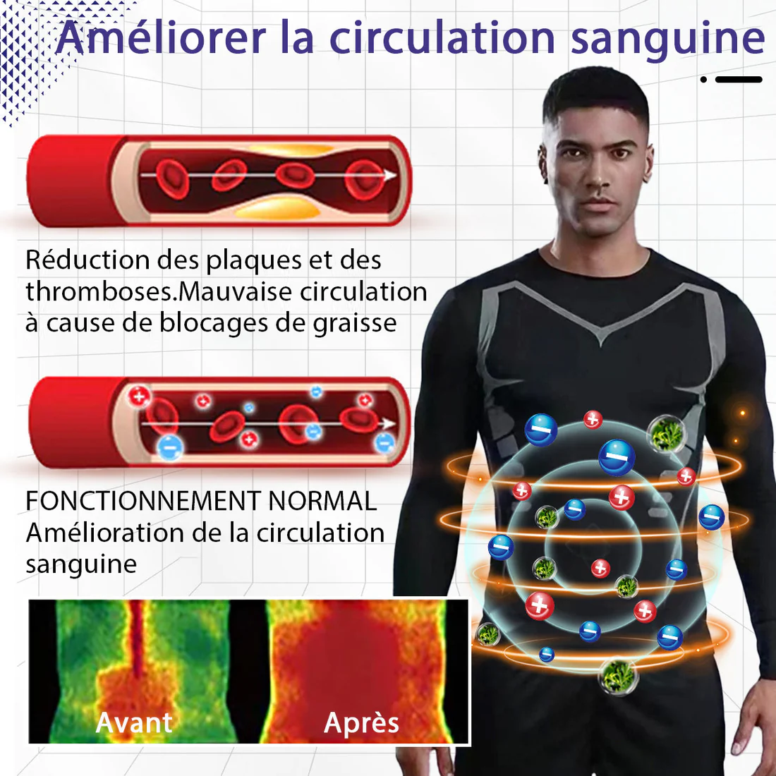 SEAGRIL™ Fern-Infrarot Turmalin Magnetisches Herren-Unterhemd - Image 6