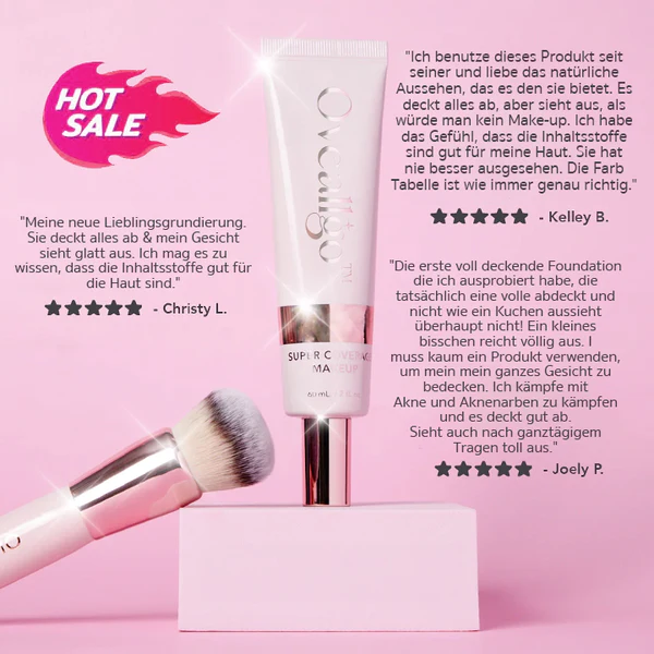 Oveallgo™ Super Coverage Foundation mit Polierpinsel - Image 3