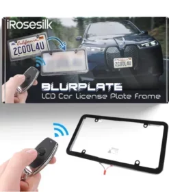 Rimefa™ Anti-Tracking AUTO BlurPlate LCD Car License Plate Frame