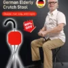 German elderly crutch stool