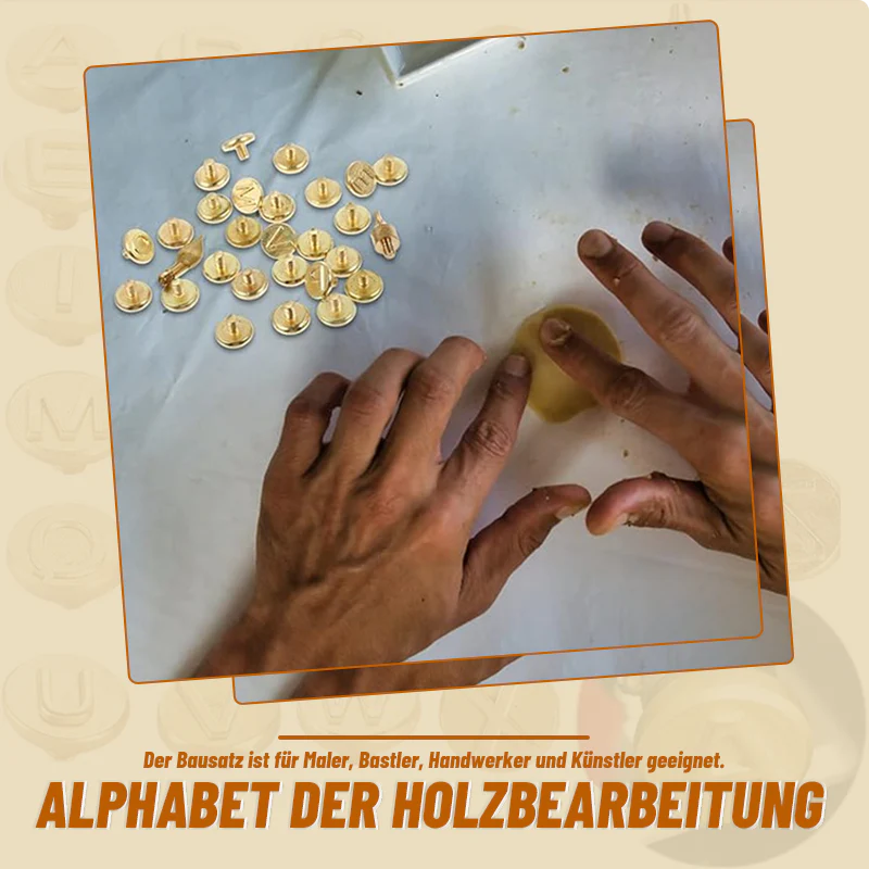 26 Buchstaben Kupferform -DIY Holzverbrennung / Schnitzset - Image 6