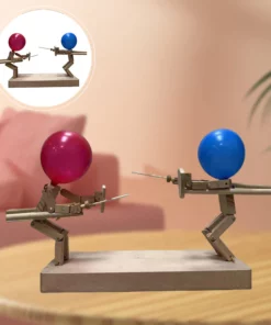 Handgefertigte Zaunpuppen aus Holz