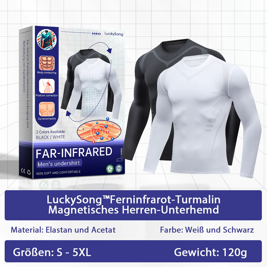 SEAGRIL™ Fern-Infrarot Turmalin Magnetisches Herren-Unterhemd - Image 13