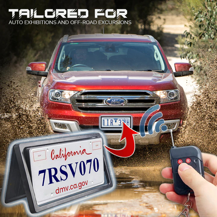 iRosesilk™ Invisible 3s PlateFlipper Car License Plate Frame - Image 3