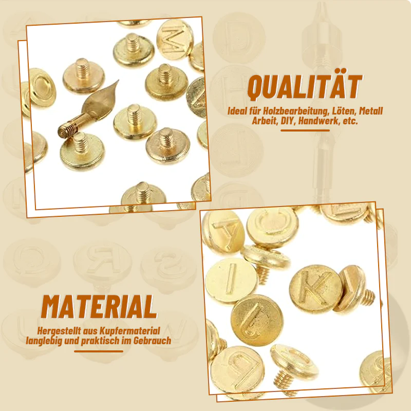 26 Buchstaben Kupferform -DIY Holzverbrennung / Schnitzset - Image 7